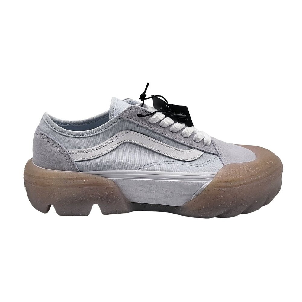 Vans Old Skool Tapered Modular Women's 6.5 Blue Jelly Glitter Sneakers
